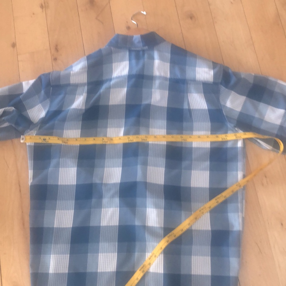 Orvis Men's Blue Plaid Shirt - Picture 12 of 12